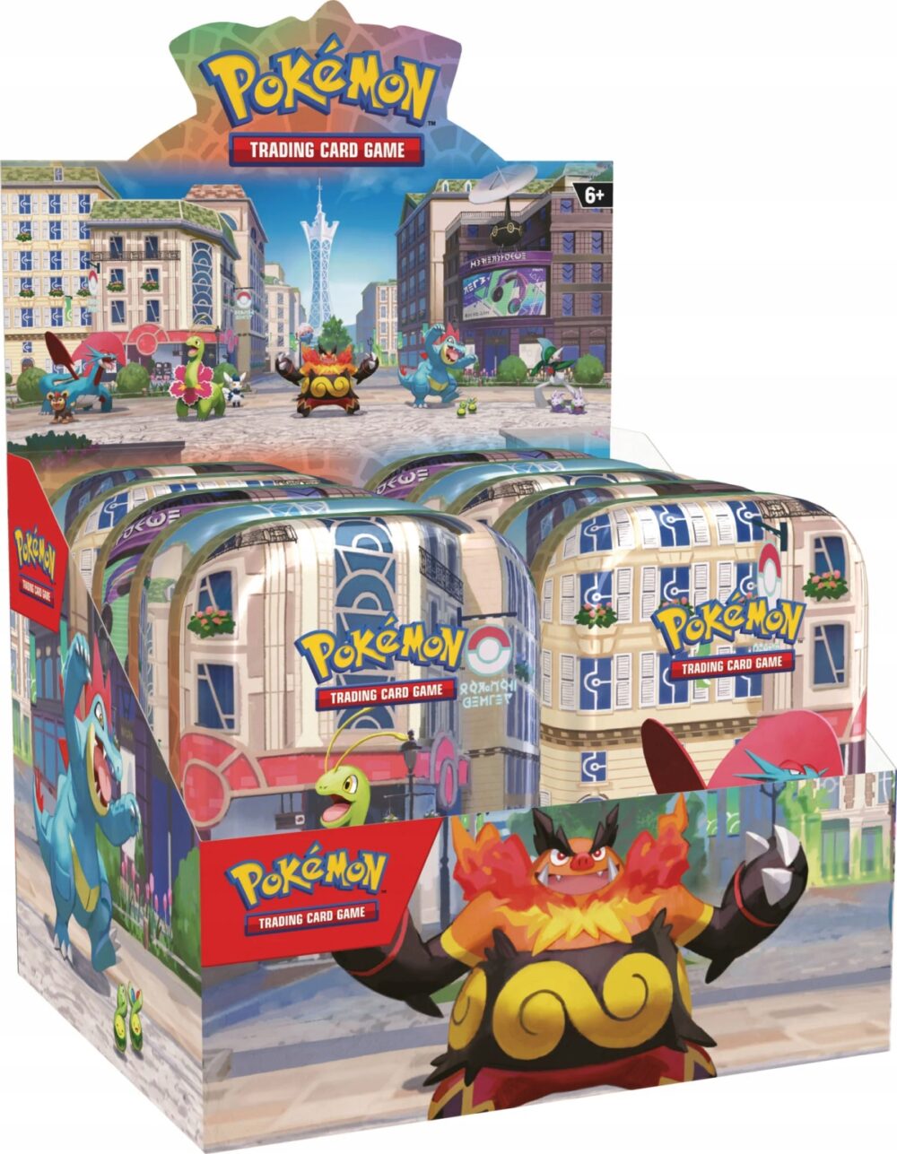 Pokémon TCG Lumiose City Min Tin Display