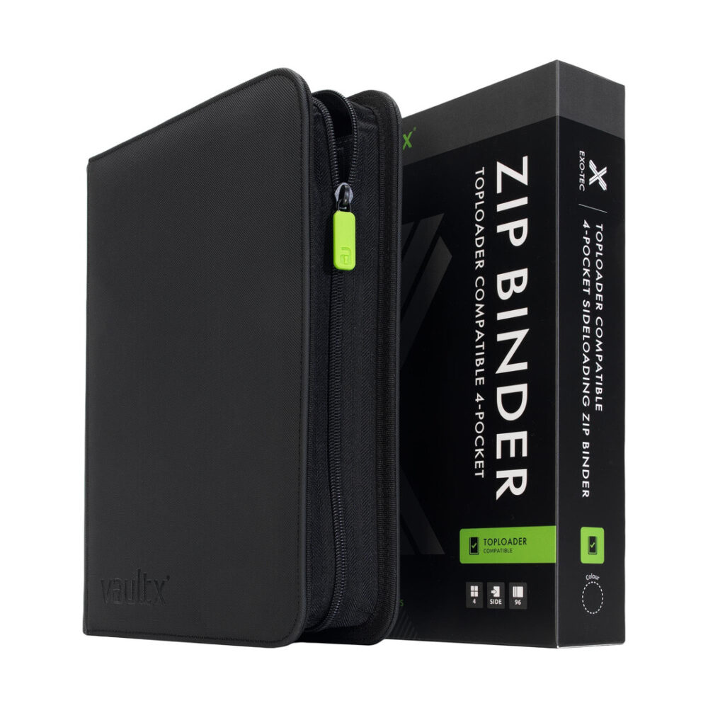 Binder Vault X Premium eXo-Tec Zip na 96 kart TOPLOADER czarny
